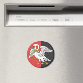 Vlag van Buckinghamshire (VK) Magneet (Insitu (Vaatwasser))