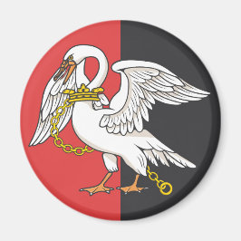 Vlag van Buckinghamshire (VK) Magneet