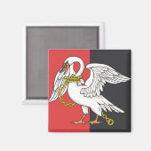 Vlag van Buckinghamshire (VK) Magneet (Voorkant / Achterkant)