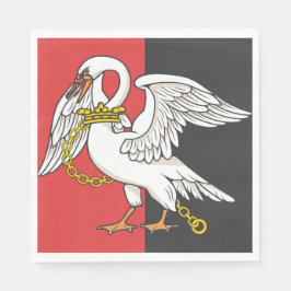 Vlag van Buckinghamshire (VK) Servet