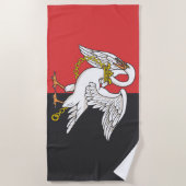 Vlag van Buckinghamshire (VK) Strandlaken (Voorkant)