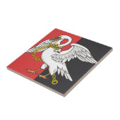 Vlag van Buckinghamshire (VK) Tegeltje (Zijkant)