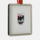 Vlag van Buenos Aires (Argentinië) Metalen Ornament (Rechts)