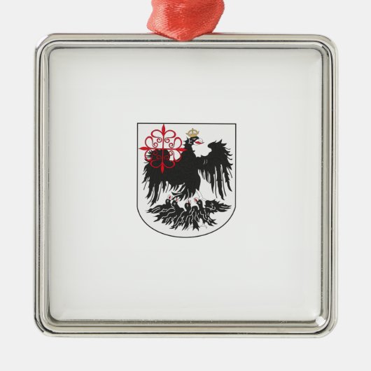 Vlag van Buenos Aires (Argentinië) Metalen Ornament (Voorkant)