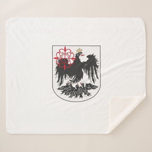 Vlag van Buenos Aires (Argentinië) Sherpa Deken (Voorkant (horizontaal))