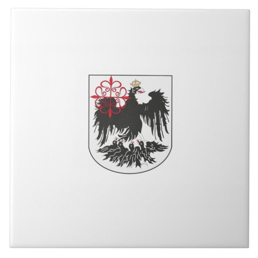 Vlag van Buenos Aires (Argentinië) Tegeltje (Voorkant)