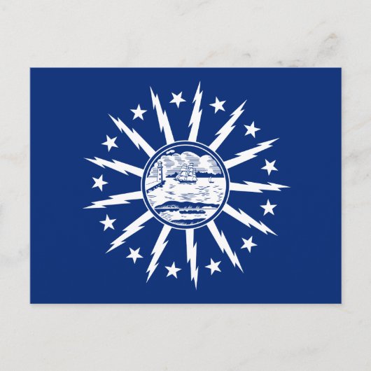 Vlag van Buffalo, Briefkaart New York (Voorkant)