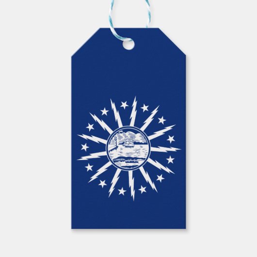 Vlag van Buffalo, Labels van New York Gift Cadeaulabel (Voorkant)