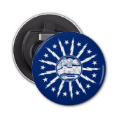 Vlag van Buffalo, New York Bottle Open Button Flesopener (Voorkant)