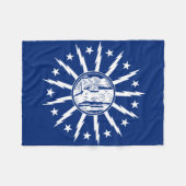 Vlag van Buffalo, New York Fleece Blanket (Voorkant (Horizontaal))
