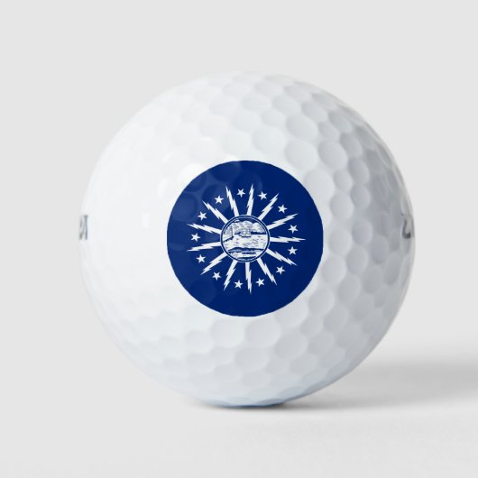 Vlag van Buffalo, New York Golfballen (Voorkant)