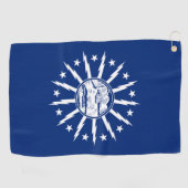 Vlag van Buffalo, New York Golfhanddoek (Horizontaal)