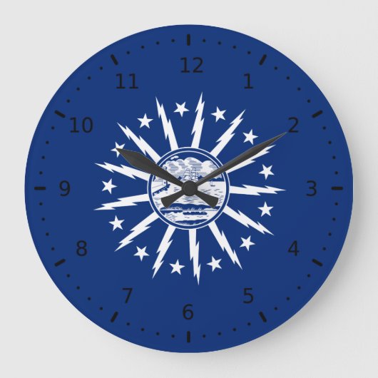 Vlag van Buffalo, New York Grote Klok (Voorkant)