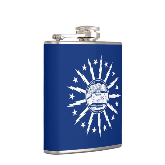 Vlag van Buffalo, New York Hip Flask Heupfles (Rechts)