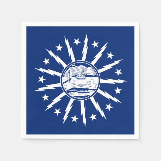 Vlag van Buffalo, New York Napkins Servet (Voorkant)