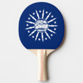 Vlag van Buffalo, New York Ping Pong Paddle Tafeltennisbatje (Voorkant)