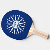 Vlag van Buffalo, New York Ping Pong Paddle Tafeltennisbatje (Zijkant)