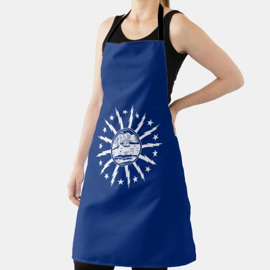 Vlag van Buffalo, New York Schort (Insitu)