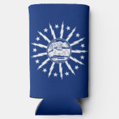 Vlag van Buffalo, New York Seltzer Blikjeskoeler (Achterkant)