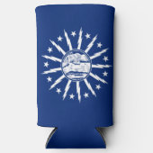Vlag van Buffalo, New York Seltzer Blikjeskoeler (Voorkant)