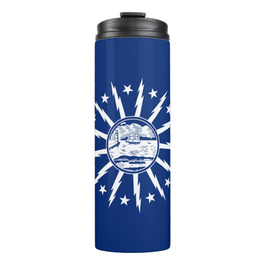 Vlag van Buffalo, New York Thermal Tumbler Thermosbeker (Voorkant)