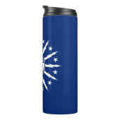 Vlag van Buffalo, New York Thermal Tumbler Thermosbeker (Geroteerd rechts)