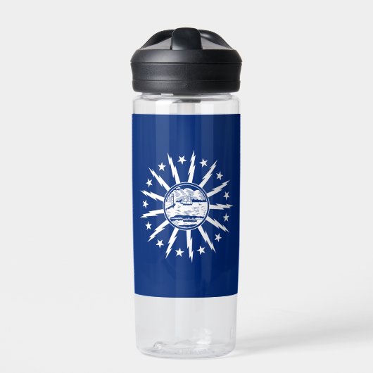 Vlag van Buffalo, New York Waterfles (Voorkant)