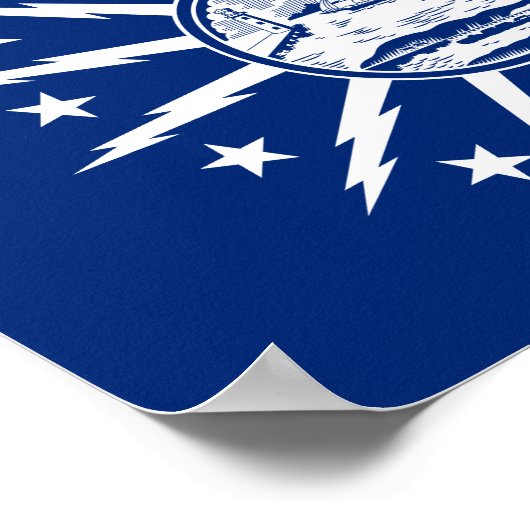 Vlag van Buffalo, Poster New York (Hoek)