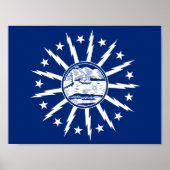 Vlag van Buffalo, Poster New York (Voorkant)
