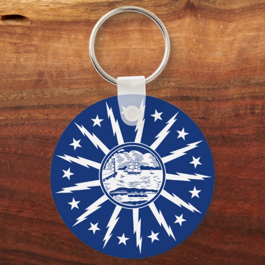 Vlag van Buffalo, Sleutelhanger van New York (Achterkant)