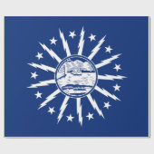Vlag van Buffalo (stad in New York) Cadeaupapier (Vlak)