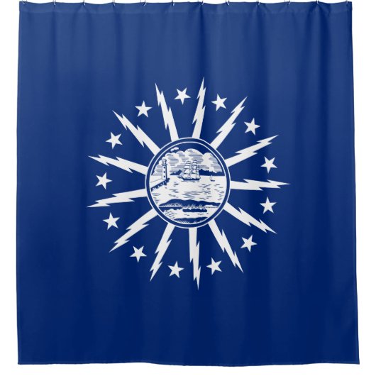 Vlag van Buffalo (stad in New York) Douchegordijn (Voorkant)
