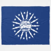 Vlag van Buffalo (stad in New York) Fleece Deken (Voorkant (Horizontaal))