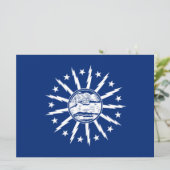 Vlag van Buffalo (stad in New York) Kaart (Staand voorkant)