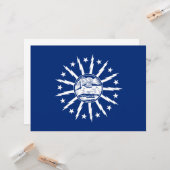 Vlag van Buffalo (stad in New York) Kaart (Voorkant / Achterkant in situ)