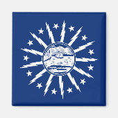Vlag van Buffalo (stad in New York) Magneet (Voorkant)