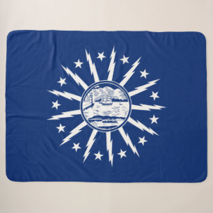 Vlag van Buffalo (stad in New York) Sherpa Deken