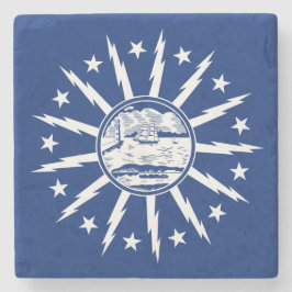 Vlag van Buffalo (stad in New York) Stenen Onderzetter