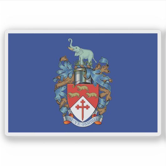 Vlag van Bulawayo, Zimbabwe Sticker (Voorkant)