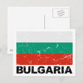  vlag van Bulgarije Briefkaart (Voorkant / Achterkant)