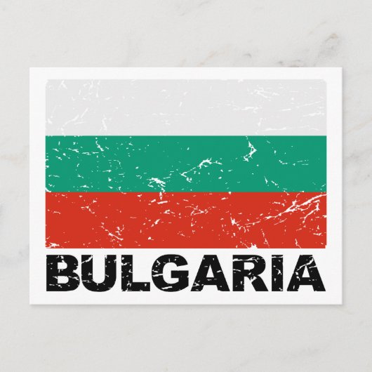  vlag van Bulgarije Briefkaart (Voorkant)