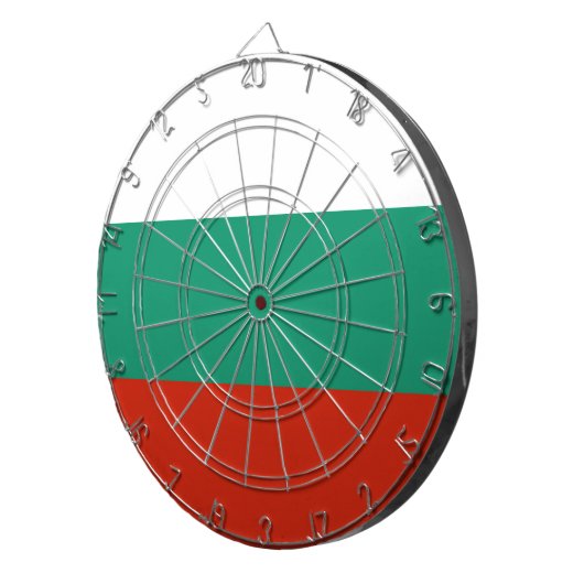 Vlag van Bulgarije Dartbord (Voorkant Rechts)
