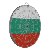 Vlag van Bulgarije Dartbord (Voorkant Links)