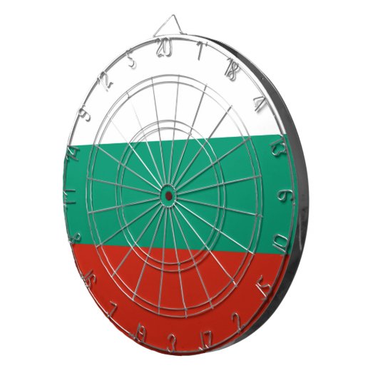 Vlag van Bulgarije Dartbord (Voorkant Rechts)