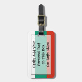 Vlag van Bulgarije Easy ID Personal Bagagelabel (Voorkant verticaal)