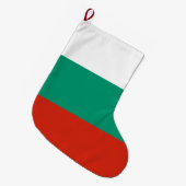 Vlag van Bulgarije Grote Kerstsok (Voorkant (Hangend))