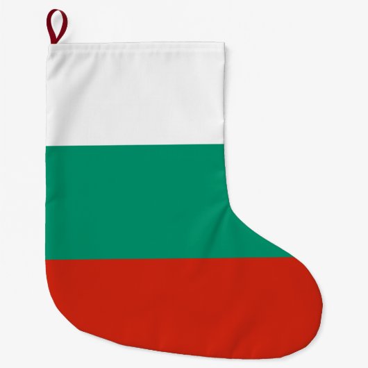 Vlag van Bulgarije Grote Kerstsok (Voorkant)
