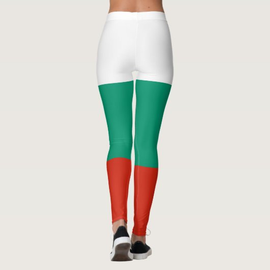 Vlag van Bulgarije Leggings (Achterkant)