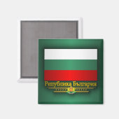 Vlag van Bulgarije Magneet (Voorkant / Achterkant)