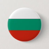 Vlag van Bulgarije of Bulgarije Ronde Button 5,7 Cm (Voorkant)